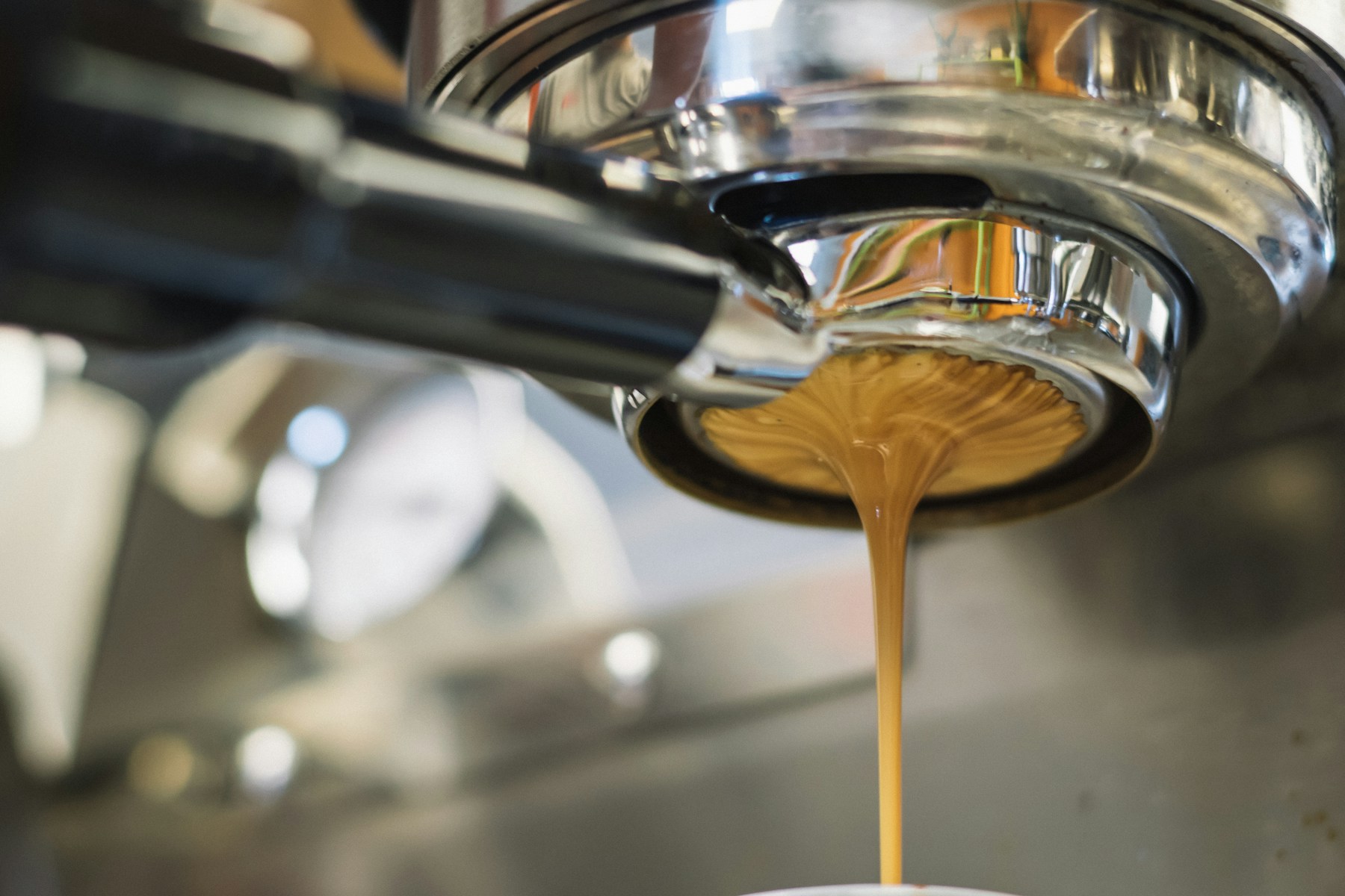 Coffee equipment on a kitchen counter